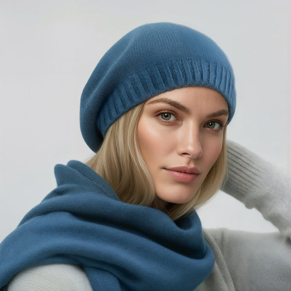 CASHMERE BERET – PORTOLANO display picture 1