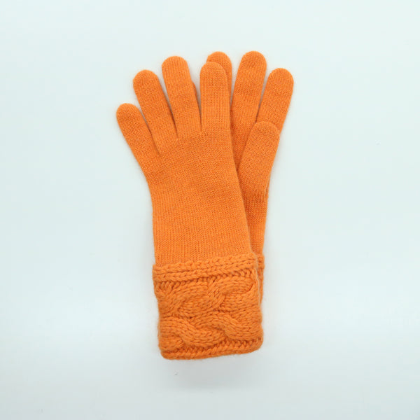GLOVES WITH CABLES ON CUFF – PORTOLANO