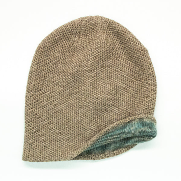PORTOLANO Cashmere Reversible Slouchy Beanie OS ?? CASHMERE SLOUCHY HAT – PORTOLANO main image 3