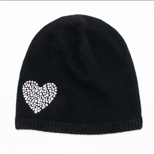 CASHMERE HAT WITH CRYSTAL STONES – PORTOLANO display picture 2