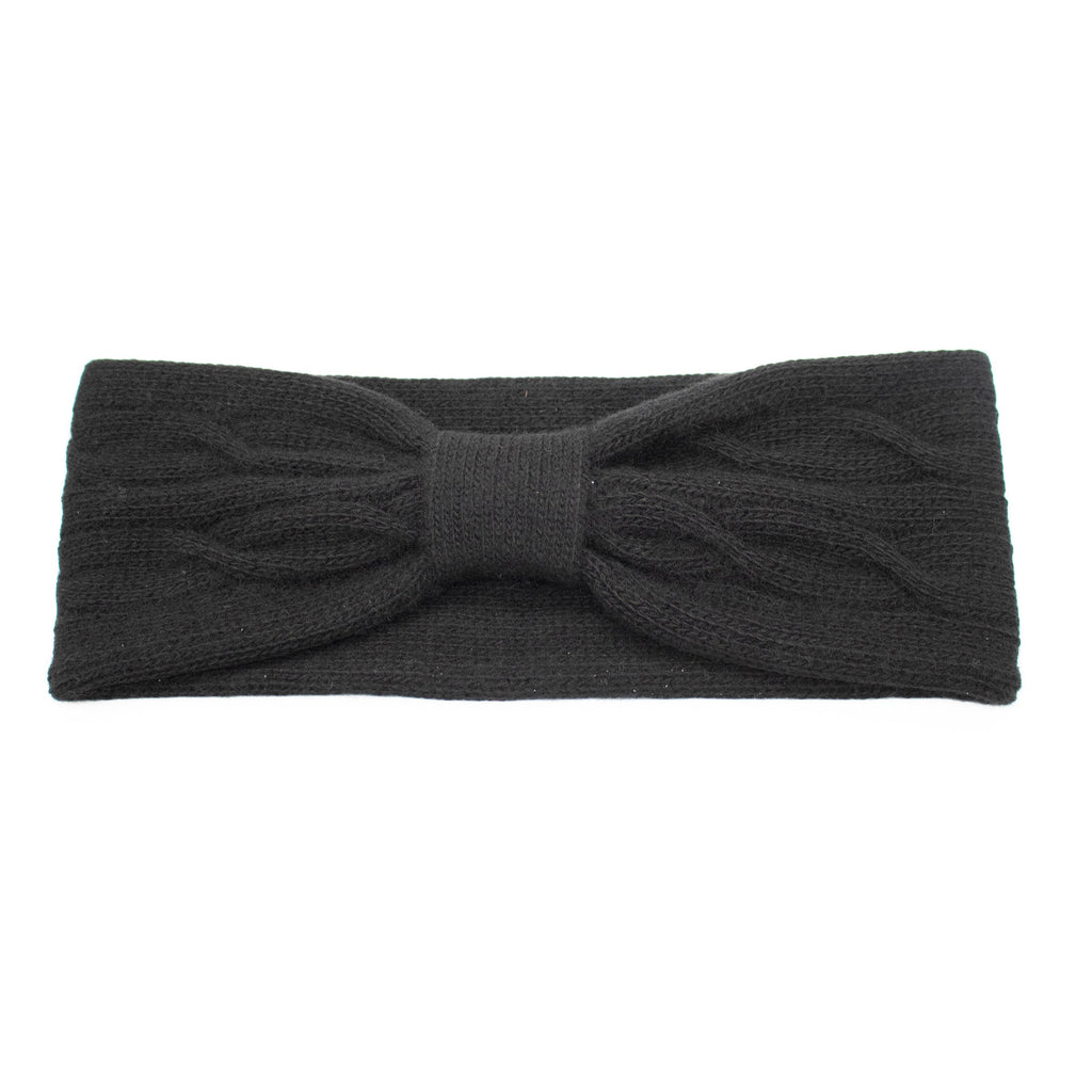 CASHMERE HEADBAND IN CABLES DESIGN