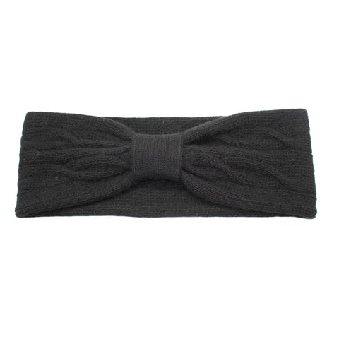 CASHMERE HEADBAND IN CABLES DESIGN