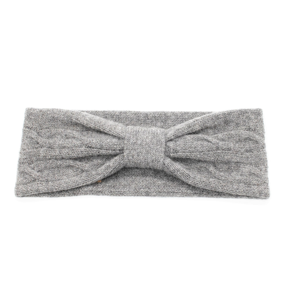 CASHMERE HEADBAND IN CABLES DESIGN