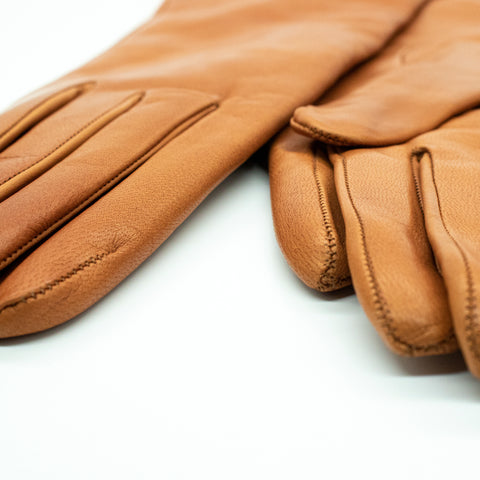 MADE IN ITALY LEATHER GLOVES PEANUT / 7