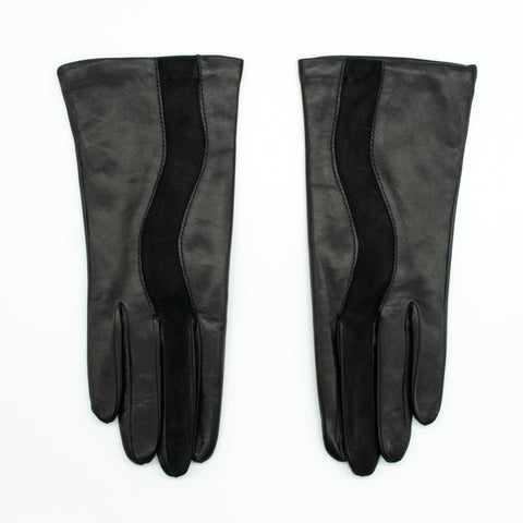 NAPPA LEATHER GLOVE WITH SUEDE INSERT – PORTOLANO - Main Image
