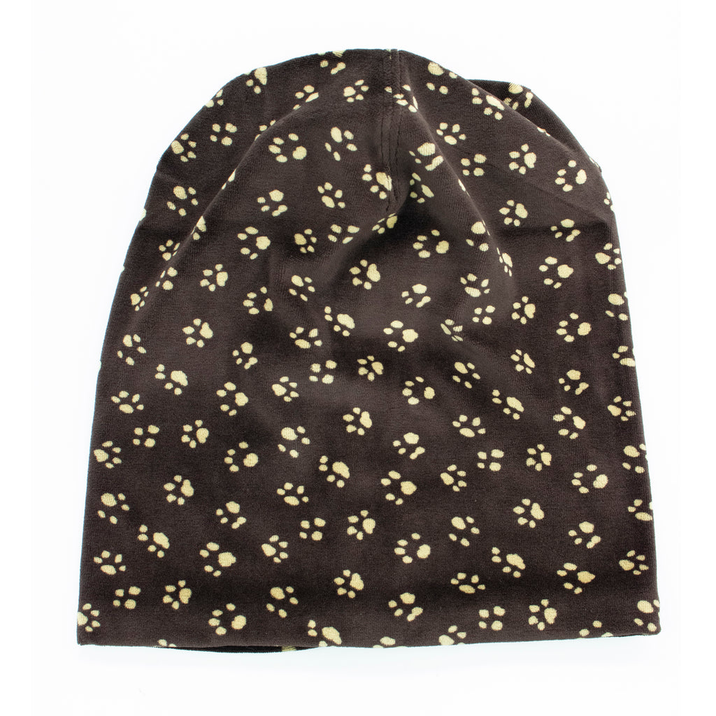 VELVET HAT IN ANIMAL PRINT