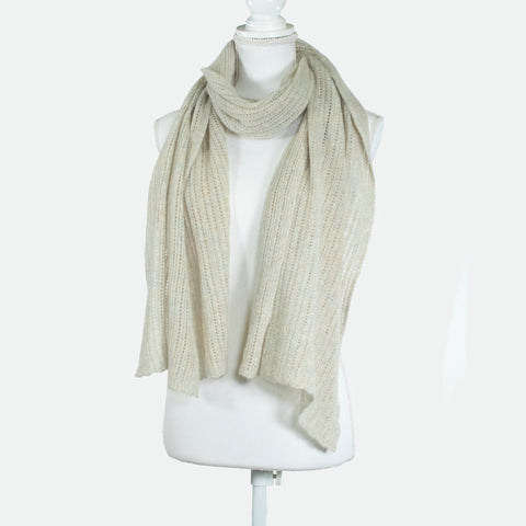BEIGE BLUE HEATHER