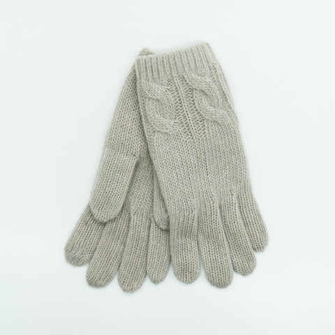 TECH CASHMERE LADIES GLOVES WITH CABLES
