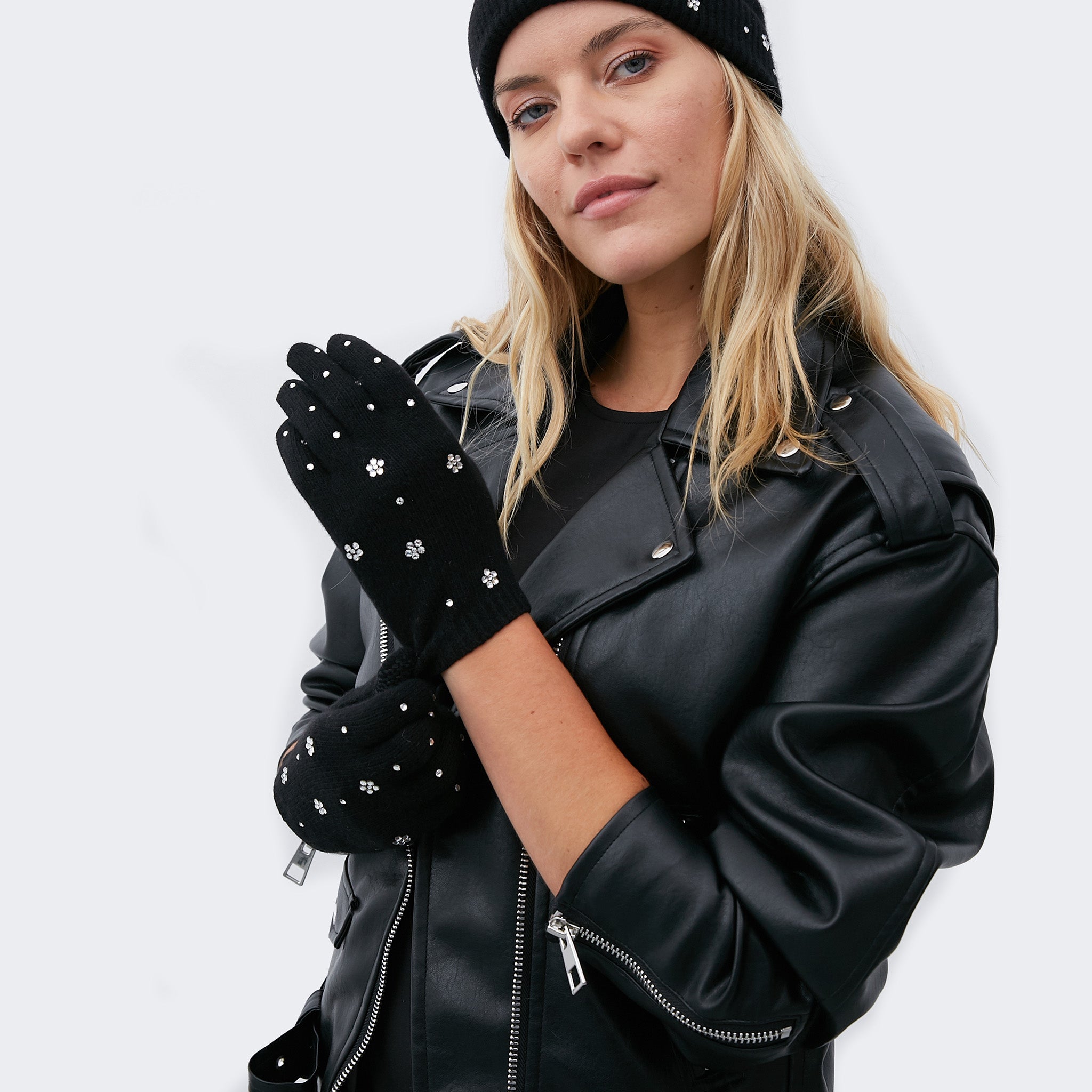 Cashmere shop gloves tech