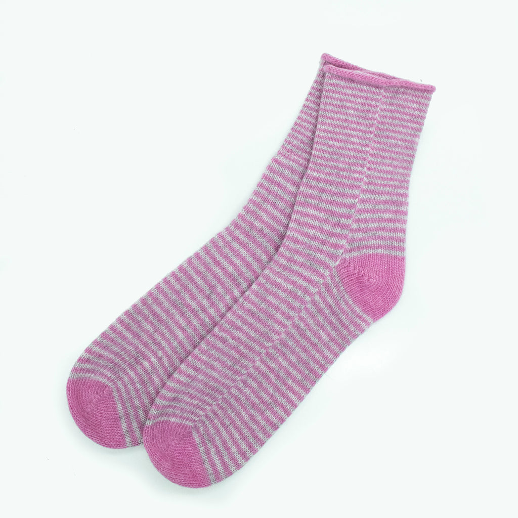 Cashmere striped socks