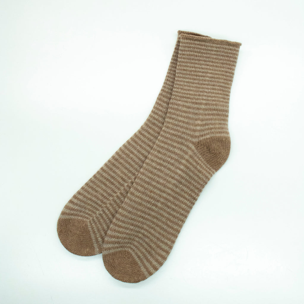 Cashmere striped socks