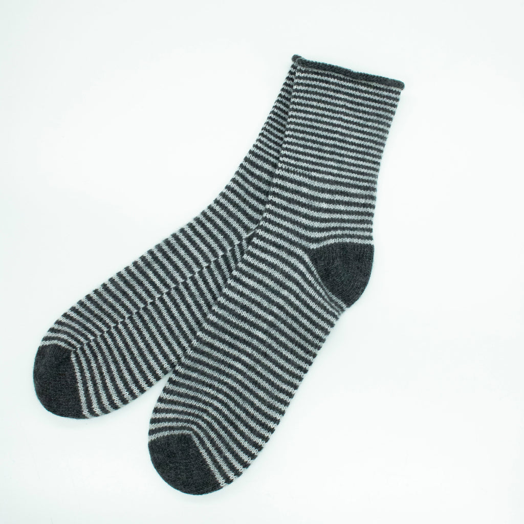 Cashmere striped socks