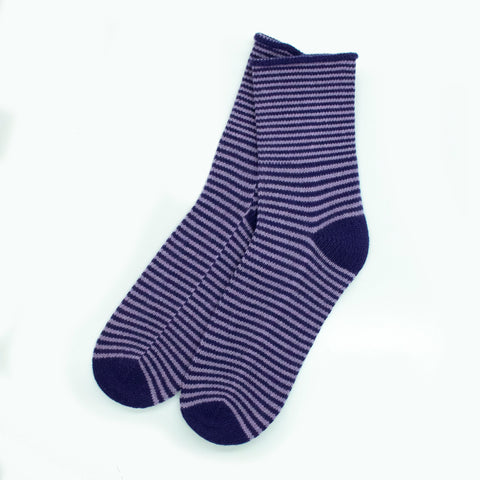 Cashmere striped socks