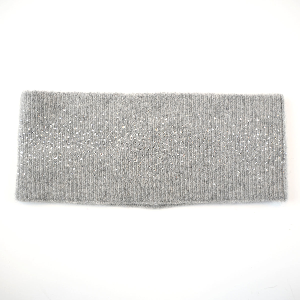CASHMERE HEADBAND WITH RHINESTONES