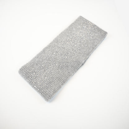 CASHMERE HEADBAND WITH RHINESTONES