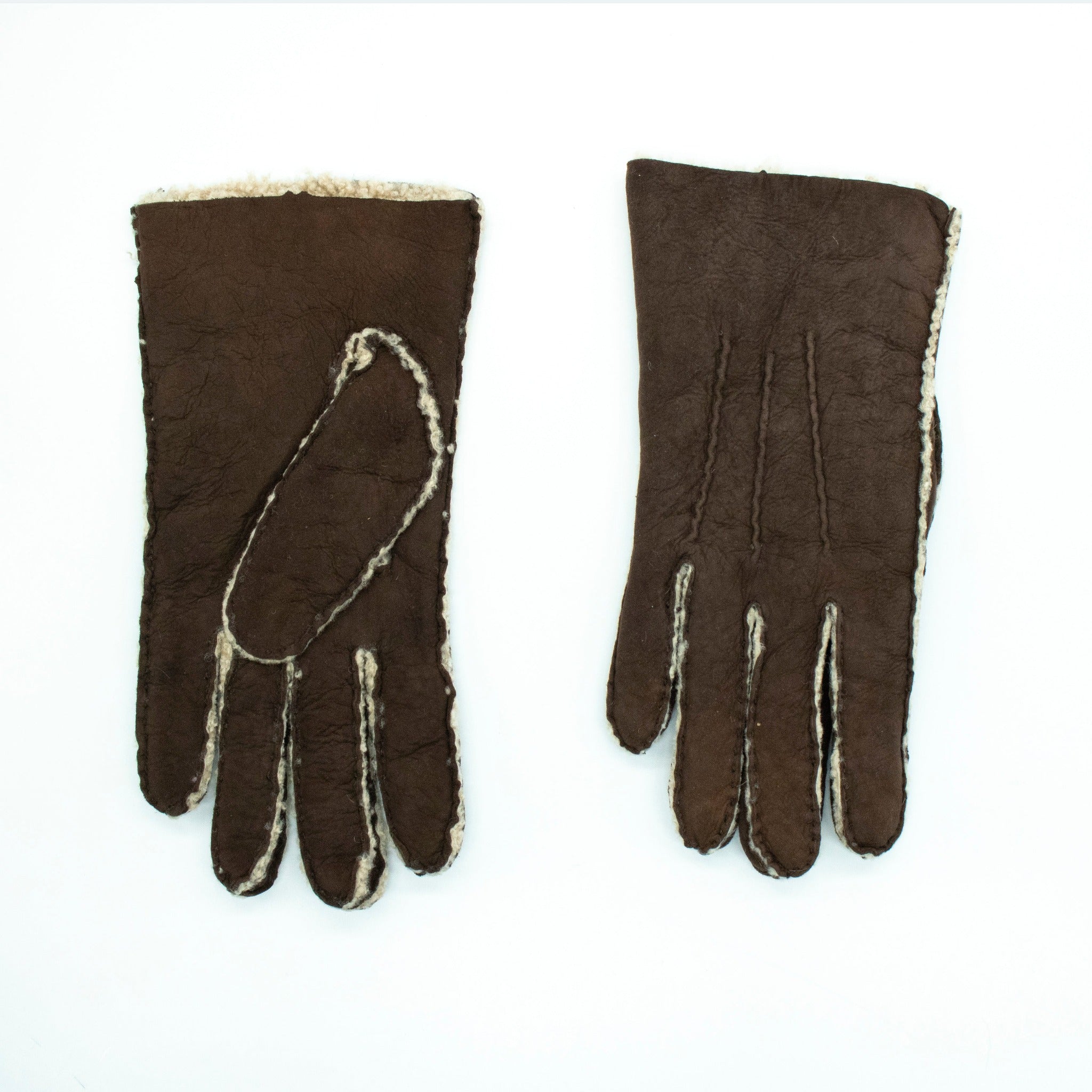 Portolano MEN'S Genuine Shearling Leather Gloves