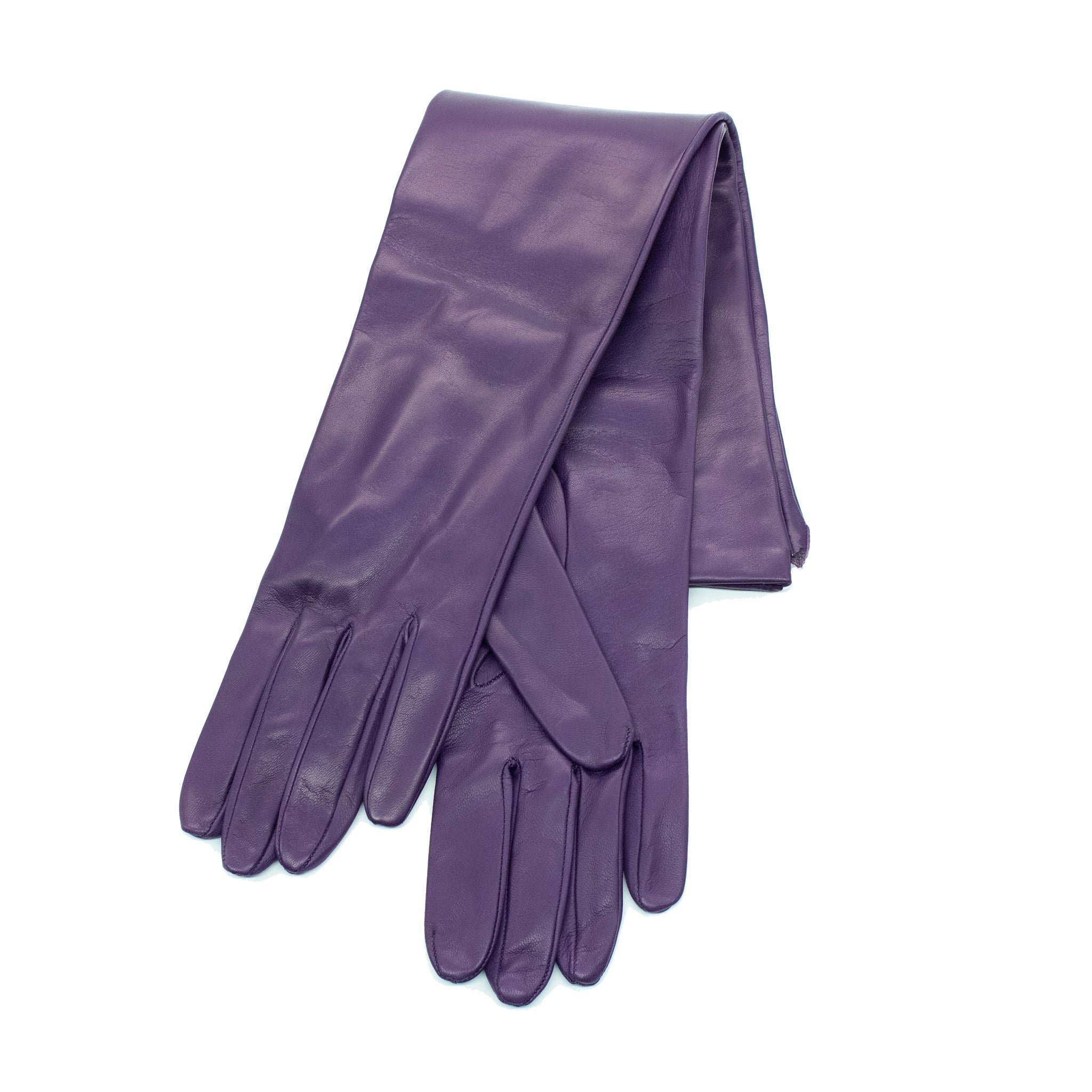 Plum shop leather gloves