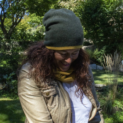 DARK GREEN/MUSTARD