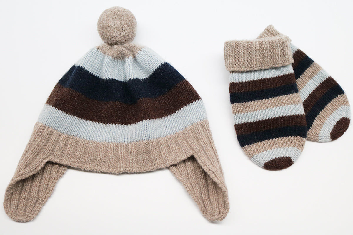 BROWN/LIGHT BLUE/NAVY